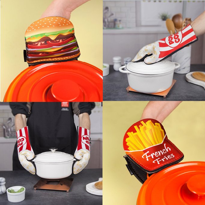 Origional Funny oven mitt & Grabber collection